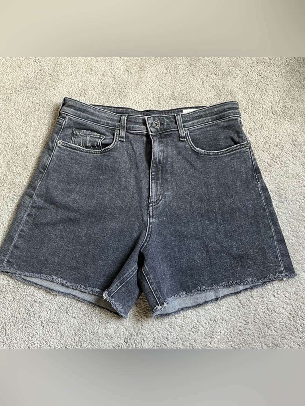 NWOT Rag and Bone Nina High Rise Short Black Size 31